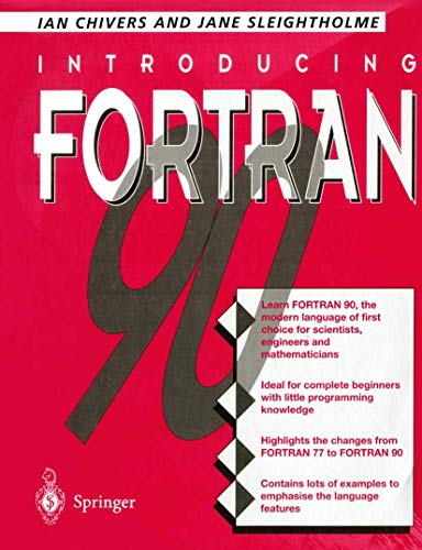 Beispielbild fr Introducing Fortran 90 zum Verkauf von Wonder Book