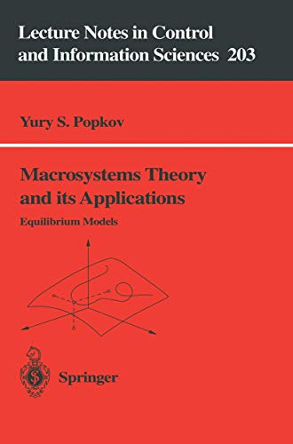 Stock image for MacRosystems Theory and Its Applications: Lecture Notes in Control and Information Sciences 203 for sale by P.C. Schmidt, Bookseller