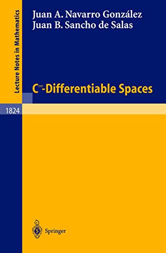 Stock image for C Degrees\Infinity - Differentiable Spaces for sale by Chiron Media