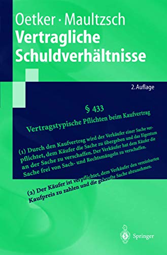 Stock image for Vertragliche Schuldverhltnisse for sale by medimops