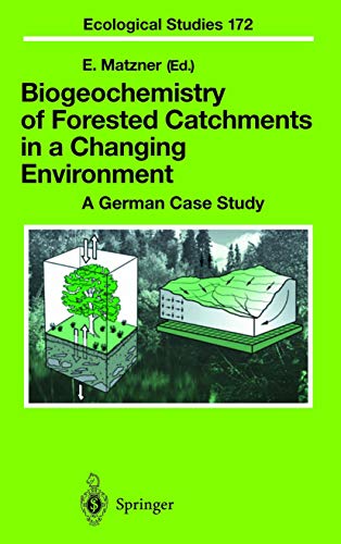 Biogeochemistry Of Forested Catchments In A Changing Environment : A German Case Study (ecologica...