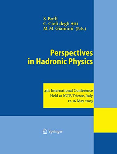 Stock image for Perspectives In Hadronic Physics for sale by Book Bear