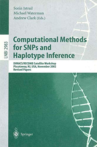 9783540212492: Computational Methods for SNPs and Haplotype Inference