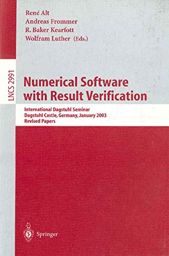 Stock image for Numerical Software with Result Verification for sale by Buyback Express