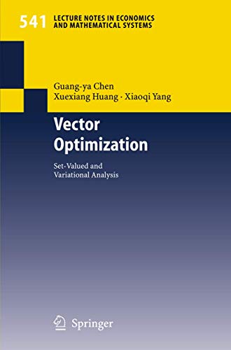 9783540212898: Vector Optimization: Set-valued and Variational Analysis (Lecture Notes in Economics and Mathematical Systems, 541)