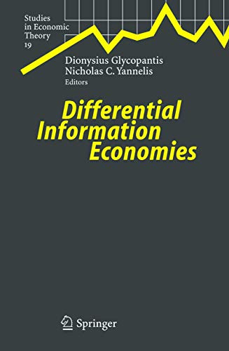 Differential Information Economies (studies In Economic Theory)