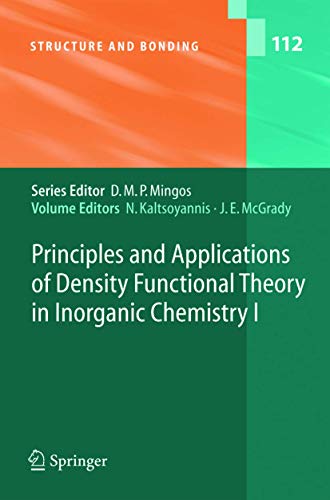 Stock image for Principles And Applications Of Density Functional Theory In Inorganic Chemistry I (structure And Bonding for sale by Basi6 International