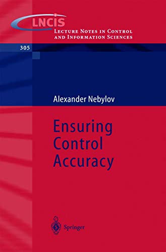 Beispielbild fr Ensuring Control Accuracy zum Verkauf von Better World Books