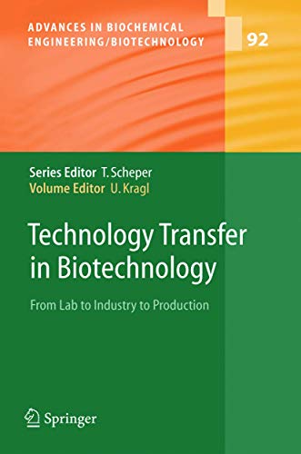 Technology Transfer in Biotechnology. From Lab to Industry to Production