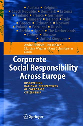Stock image for Corporate Social Responsibility Across Europe for sale by Lost Books