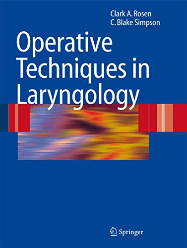 Beispielbild fr Operative Techniques in Laryngology zum Verkauf von HPB-Red