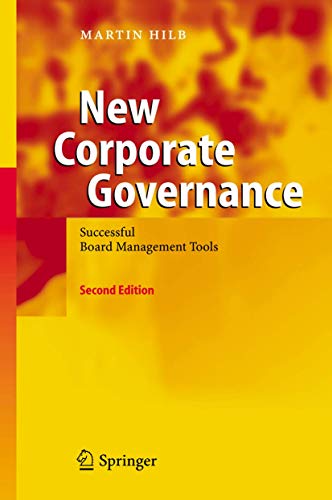 Imagen de archivo de New corporate governance successful board management tools a la venta por MARCIAL PONS LIBRERO
