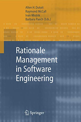 Stock image for Rationale Management in Software Engineering for sale by Better World Books: West