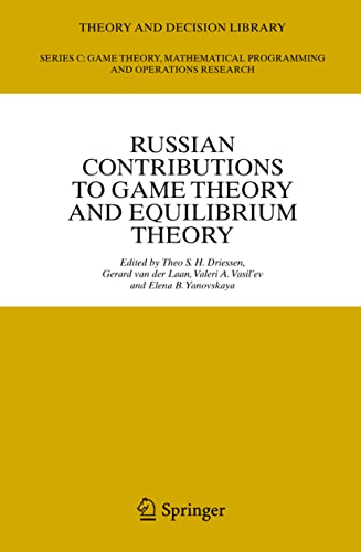 Imagen de archivo de Russian Contributions to Game Theory and Equilibrium Theory a la venta por Books Puddle