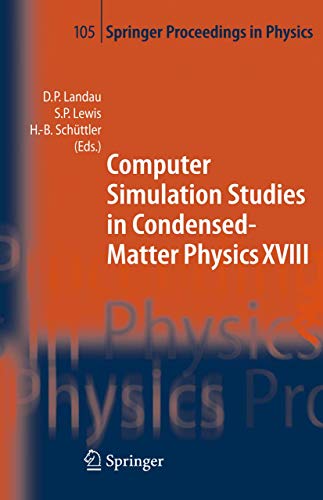 Stock image for Computer Simulation Studies In Condensed-matter Physics Xviii for sale by Basi6 International
