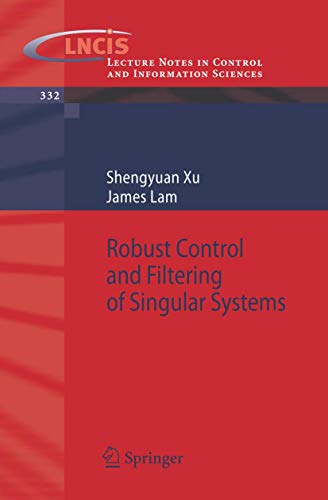 Stock image for Robust Control and Filtering of Singular Systems for sale by Better World Books: West