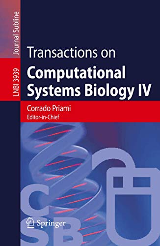 Imagen de archivo de Transactions On Computational Systems Biology Iv a la venta por Basi6 International