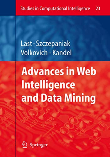 Stock image for Advances in Web Intelligence And Data Mining for sale by Book Bear