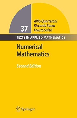 9783540346586: Numerical Mathematics: 37 (Texts in Applied Mathematics)