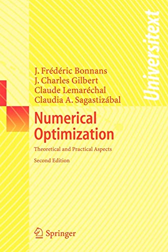 Stock image for Numerical Optimization: Theoretical and Practical Aspects for sale by Anybook.com