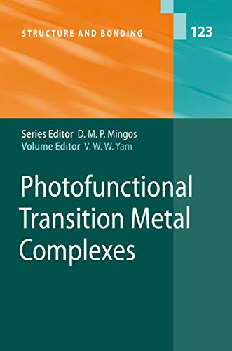 Photofunctional Transitional Metal Complexes.