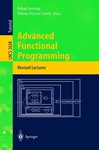 Stock image for Advanced Functional Programming: 4th International School, AFP 2002, Oxford, UK, August 19-24, 2002, Revised Lectures (Lecture Notes in Computer Science) for sale by GuthrieBooks