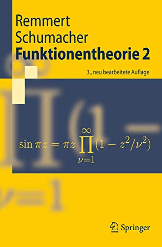 Funktionentheorie 2 (Springer-Lehrbuch) (German Edition) [Soft Cover ] - Remmert, Reinhold
