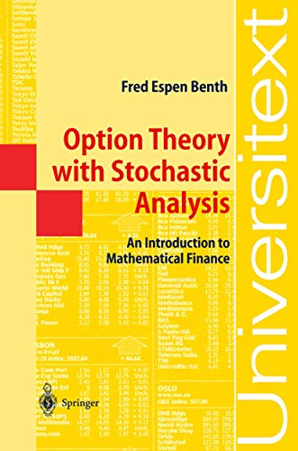 Imagen de archivo de Option Theory with Stochastic Analysis : An Introduction to Mathematical Finance a la venta por Chiron Media