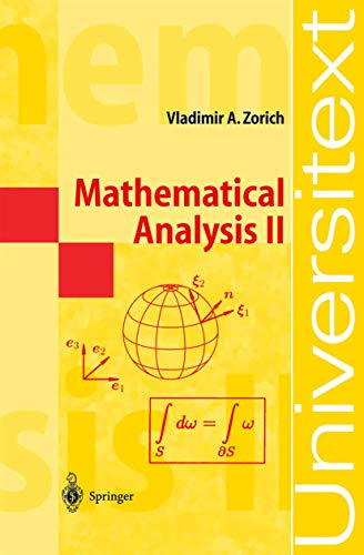 Beispielbild fr Mathematical Analysis II (Universitext) zum Verkauf von SpringBooks