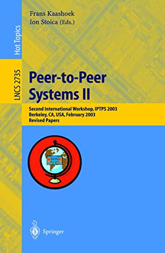 Image d'archives pour Peer-to-Peer Systems II: Second International Workshop, IPTPS 2003, Berkeley, CA, USA, February 21-2 mis en vente par medimops