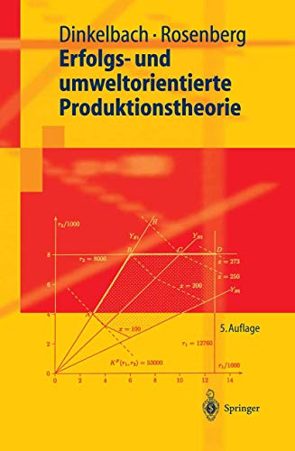 9783540408574: Erfolgs- und umweltorientierte Produktionstheorie (Springer-Lehrbuch)