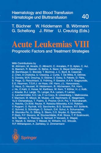 Imagen de archivo de Acute Leukemias VIII - Prognostic Factors and Traetment Strategies. a la venta por CSG Onlinebuch GMBH