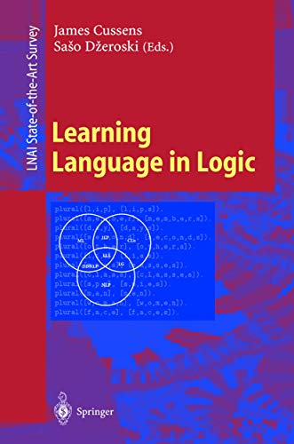 9783540411451: Learning Language in Logic (Lecture Notes in Computer Science / Lecture Notes in Artificial Intelligence): 1925