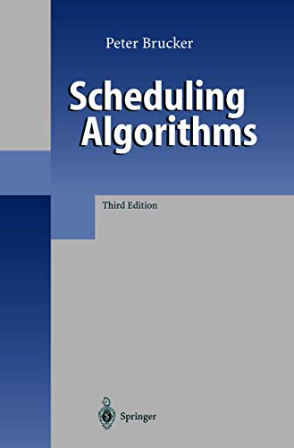 9783540415107: Scheduling Algorithms