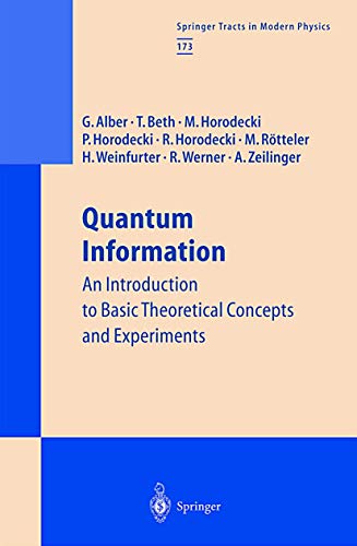 Quantum Information (9783540416661) by Gernot Alber