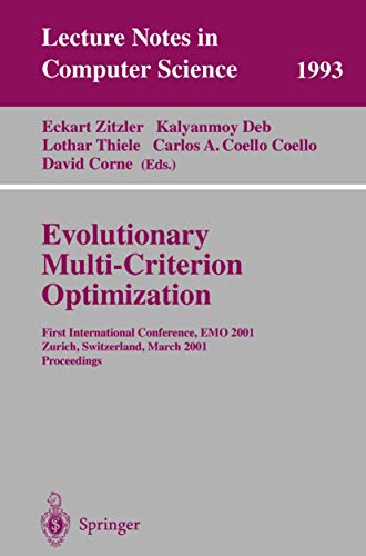 Beispielbild fr Evolutionary Multi-Criterion Optimization zum Verkauf von Books Puddle