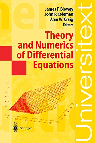 Beispielbild fr Theory and Numerics of Differential Equations: Durham 2000 zum Verkauf von ThriftBooks-Dallas