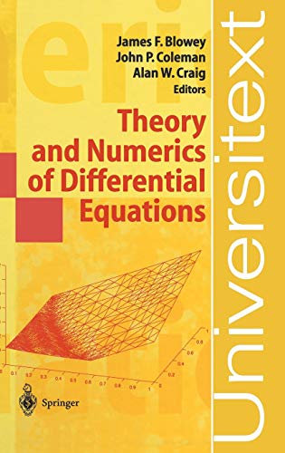 Stock image for Theory and Numerics of Differential Equations: Durham 2000 for sale by ThriftBooks-Dallas