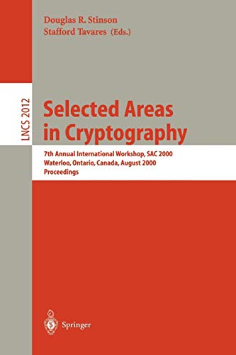 Stock image for Selected Areas in Cryptography for sale by Books Puddle