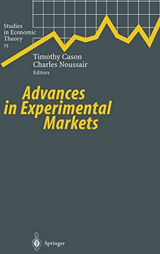 Advances in Experimental Markets