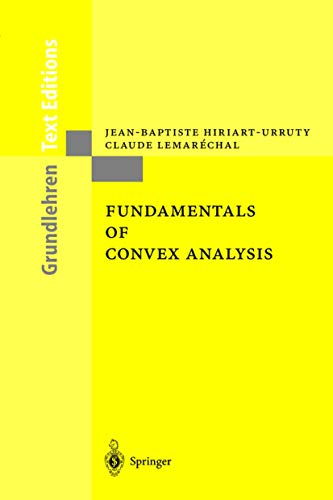 9783540422051: Fundamentals of Convex Analysis (Grundlehren Text Editions)