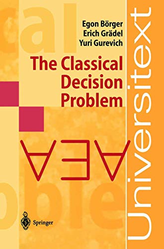 Imagen de archivo de The Classical Decision Problem a la venta por Moe's Books