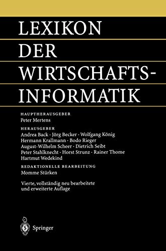 Beispielbild fr Lexikon Der Wirtschaftsinformatik (German Edition) zum Verkauf von medimops