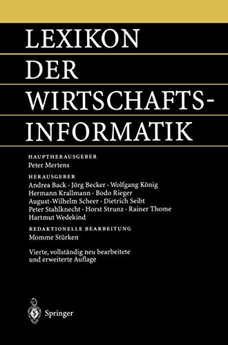 9783540423393: Lexikon der Wirtschaftsinformatik (German Edition)