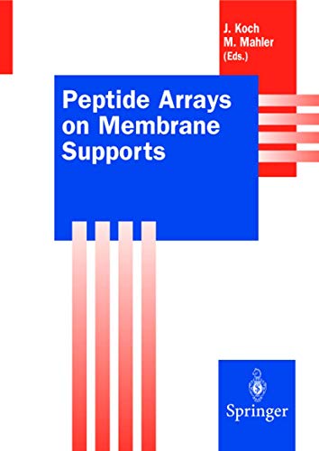 Beispielbild fr Peptide Arrays on Membrane Supports: Synthesis and Applications. zum Verkauf von CSG Onlinebuch GMBH