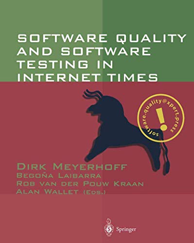 9783540426325: Software Quality and Software Testing in Internet Times