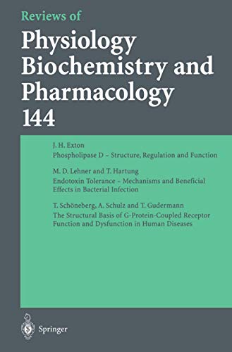 Imagen de archivo de Reviews of Physiology, Biochemistry, and Pharmacology. Volume 144 a la venta por Book Dispensary