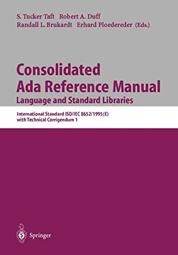 Consolidated Ada Reference Manual. Language and Standard Libraries. International Standard ISO/IE...