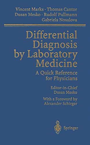 9783540430575: Differential Diagnosis by Laboratory Medicine: A Quick Reference for Physicians