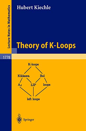 Imagen de archivo de Theory of K-Loops a la venta por Chiron Media